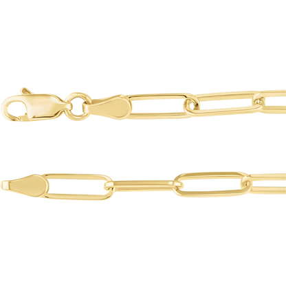 Gold Vermeil Stacey Paperclip Chain Necklace