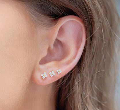 Gold Vermeil Amelia Fleur Stud Earrings