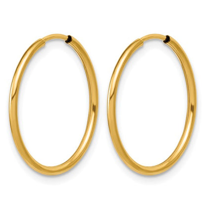 Gold Filled Small (12mm) Endless Hoop Earrings