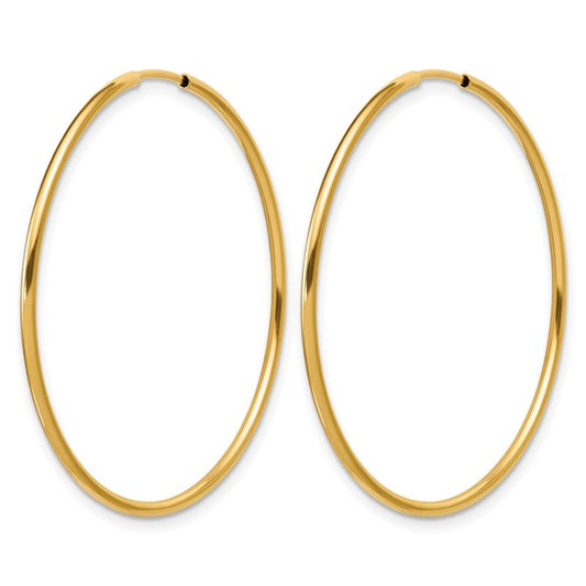 Gold Filled Large (50mm) Endless Hoop Earrings