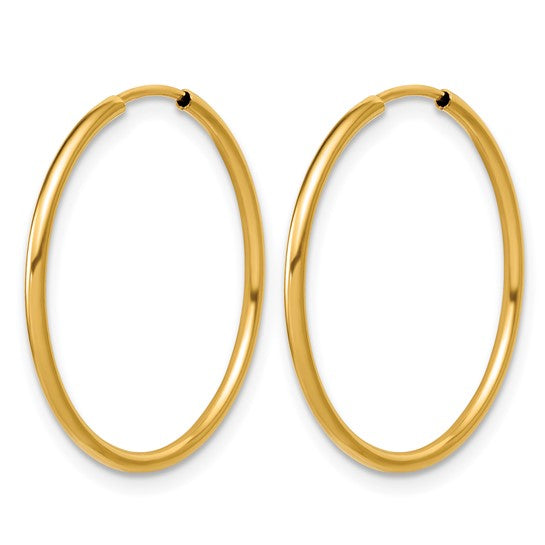 Gold Filled Small (12mm) Endless Hoop Earrings