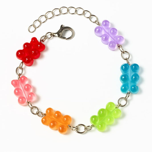 Silver "Gummie" Bear Bracelet