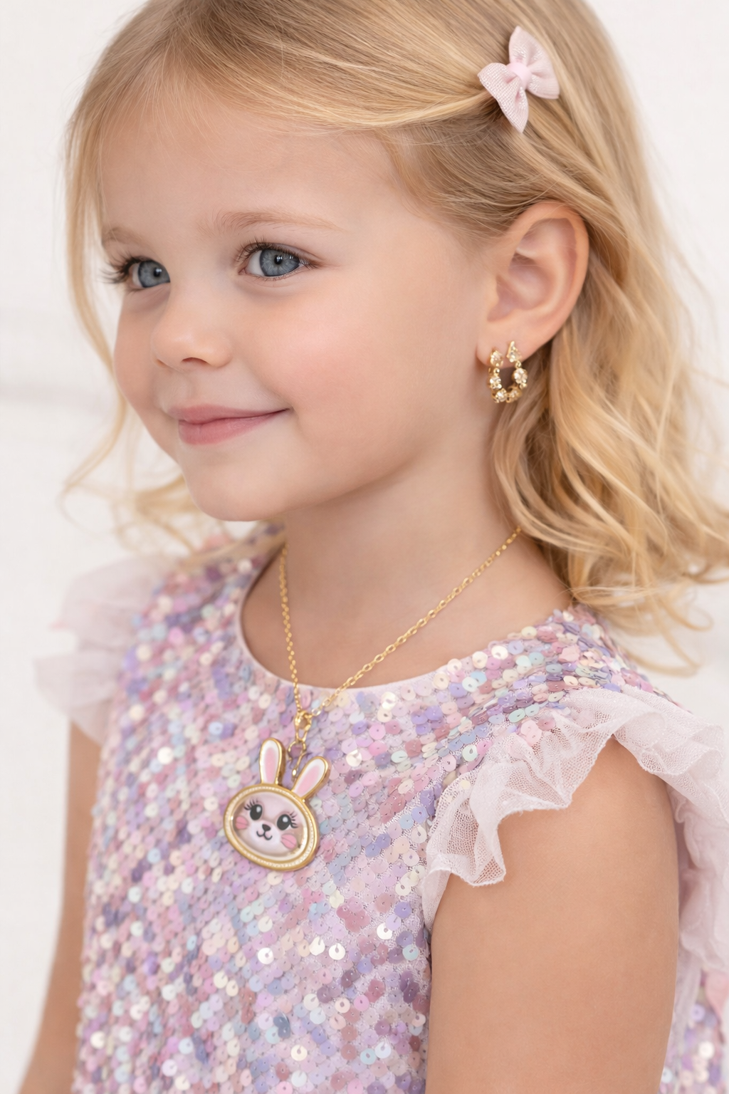 Babs Bunny Shaker Confetti Necklace