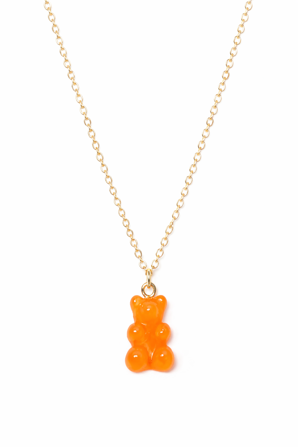 Gold Yellow Mellow Gummie Bear Necklace