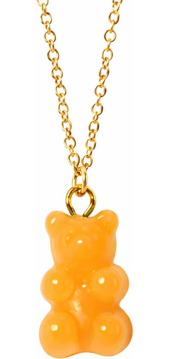 Orange Ollie Gummie Bear Necklace