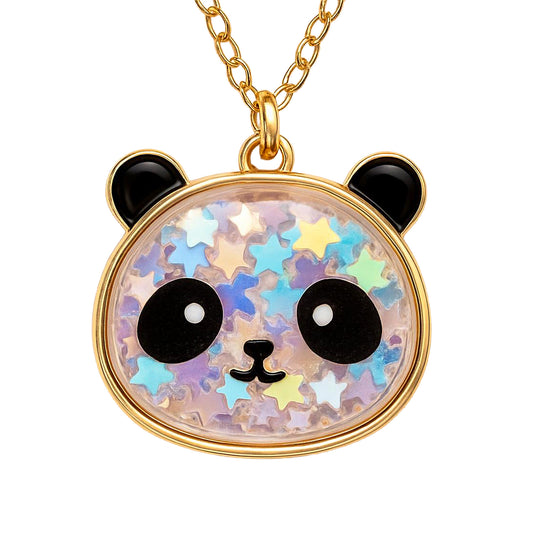 Penny Panda Shaker Confetti Necklace