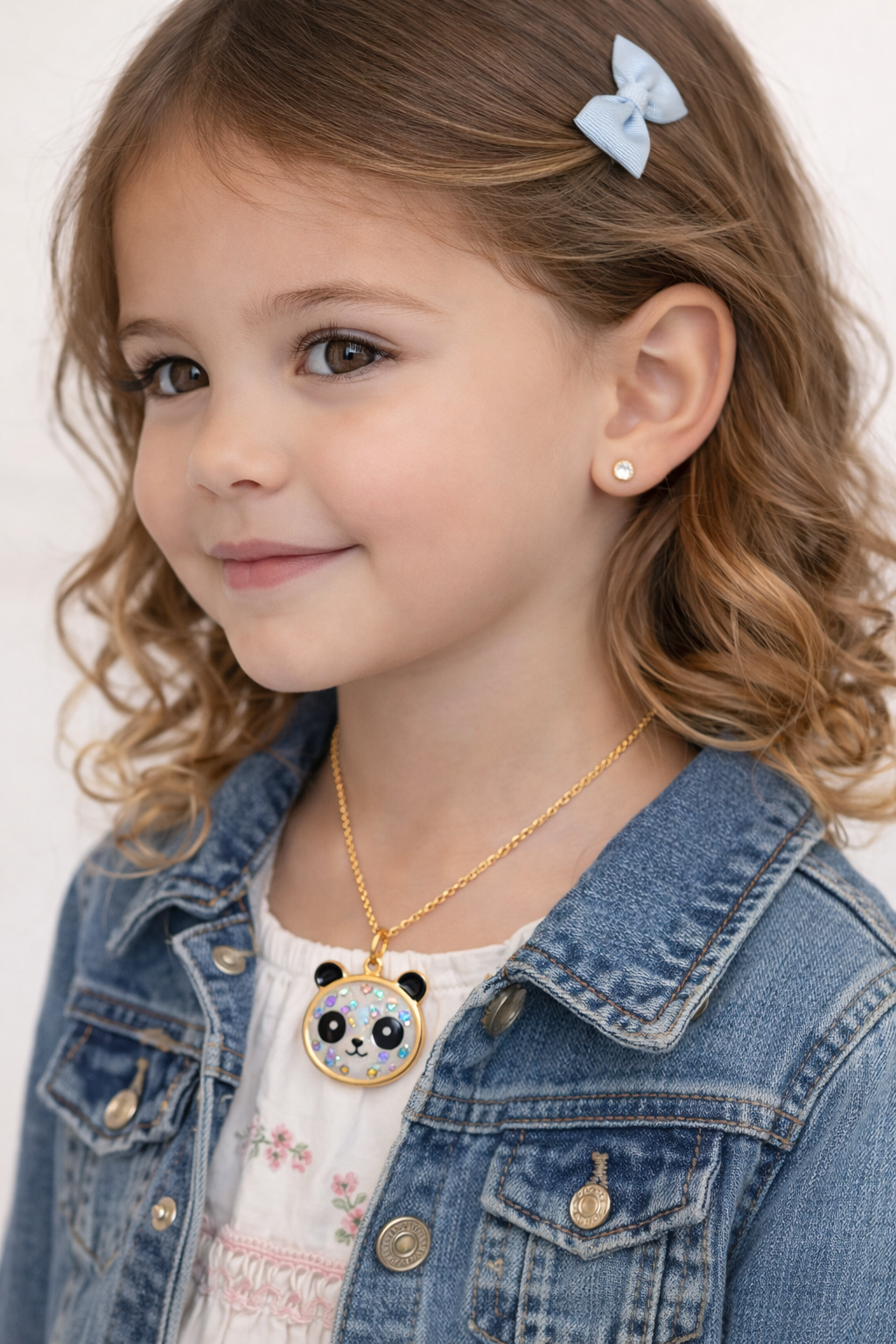Penny Panda Shaker Confetti Necklace