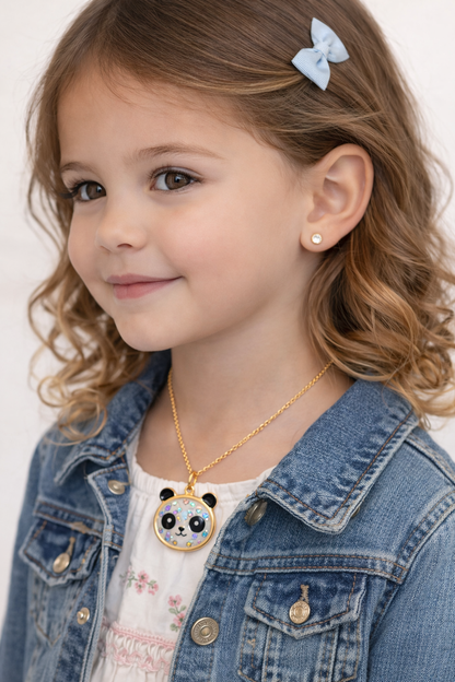 Penny Panda Shaker Confetti Necklace