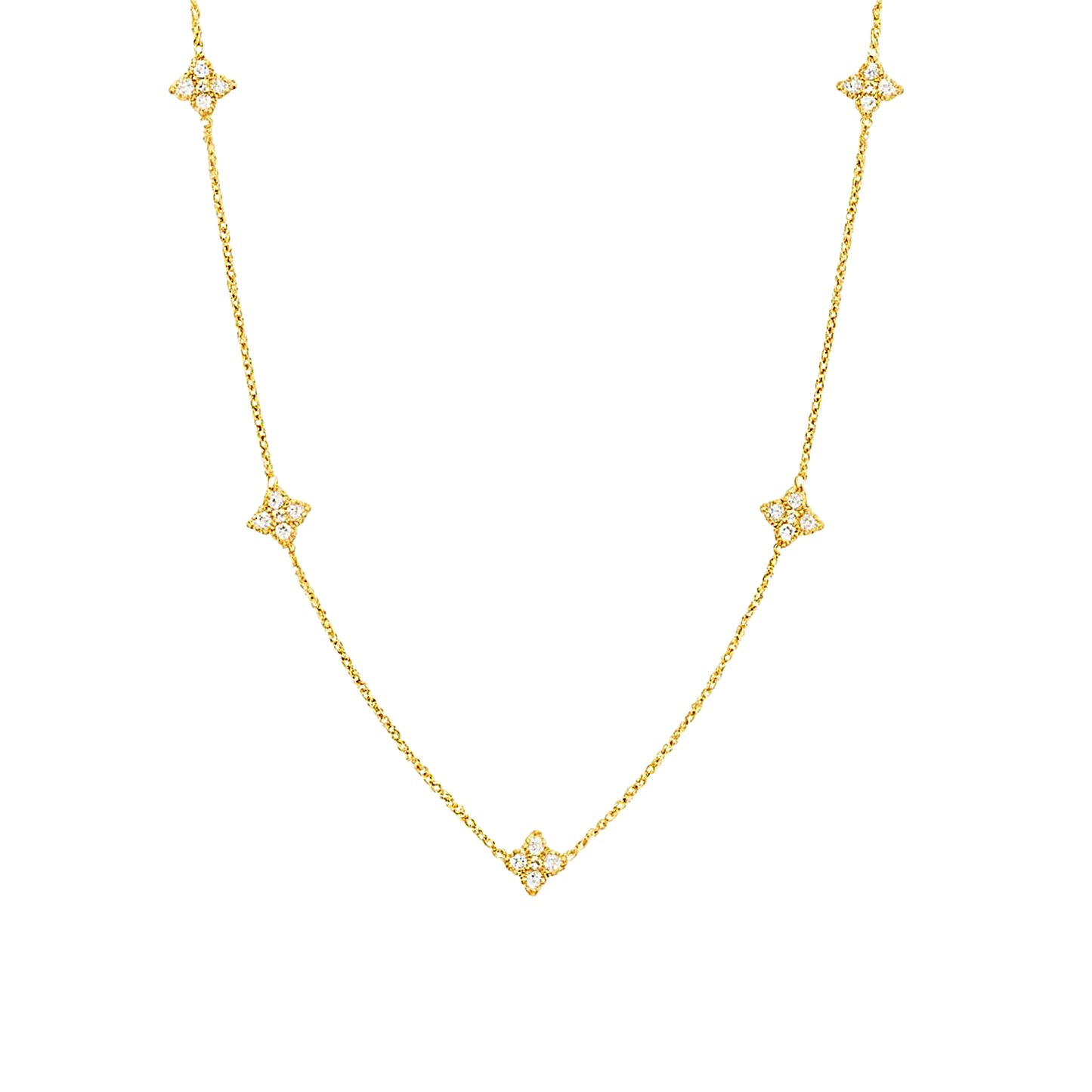 Gold Vermeil Fleur Station Necklace