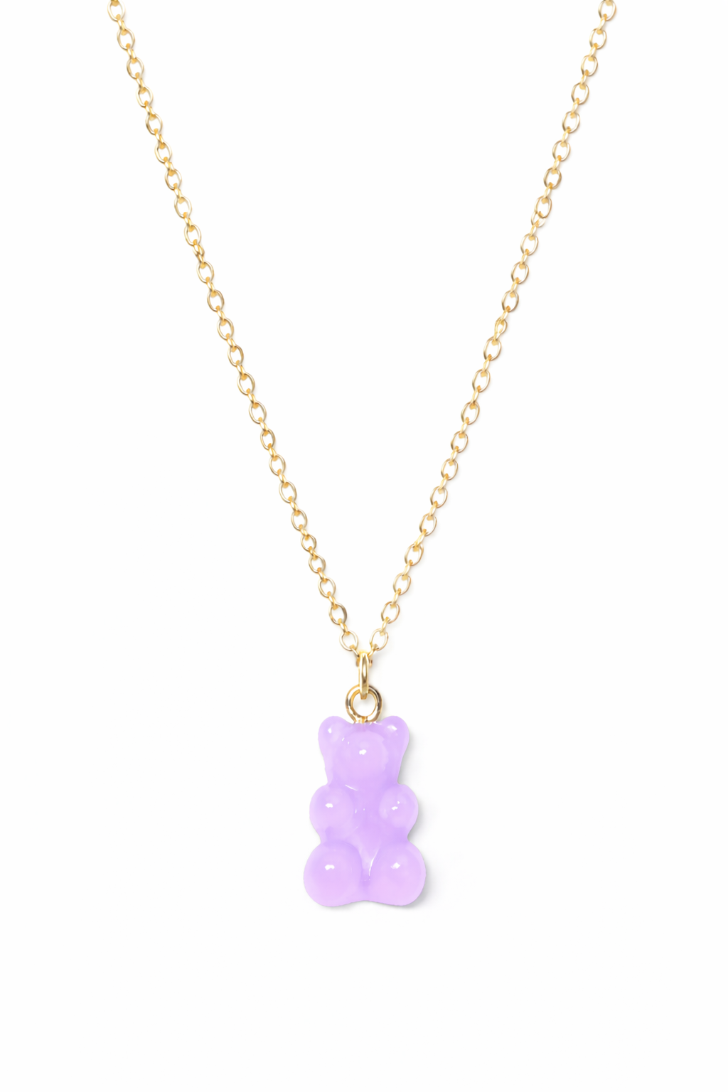 Gold Yellow Mellow Gummie Bear Necklace
