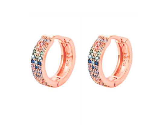 14K Vermeil Rainbow Earrings