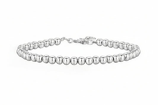 Sterling Silver Beaded Bracelet