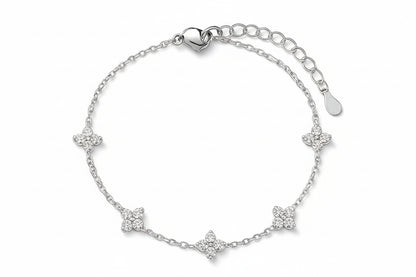 Gold Vermeil Fleur Station Bracelet