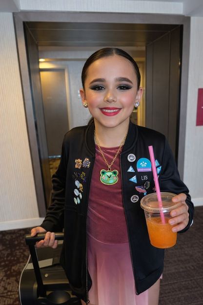 Freddie Frog Shaker Confetti Necklace
