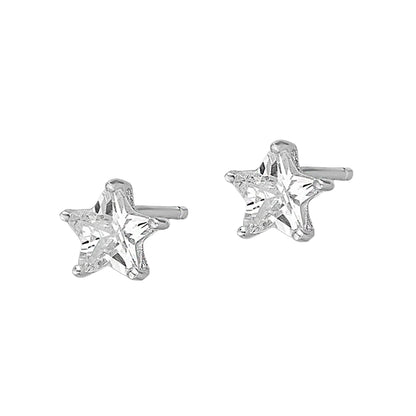 Sterling Silver Starburst Stud Earrings