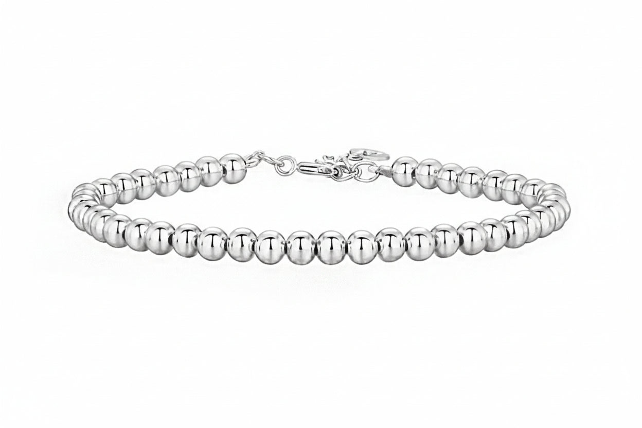 Sterling Silver Beaded Bracelet