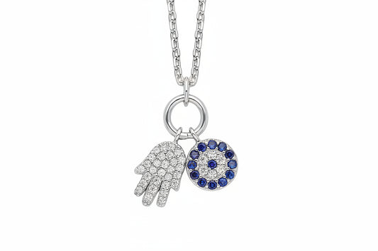 Sterling Silver Hamsa Good Luck Charms