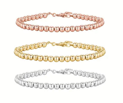 Gold Vermeil Beaded Bracelet