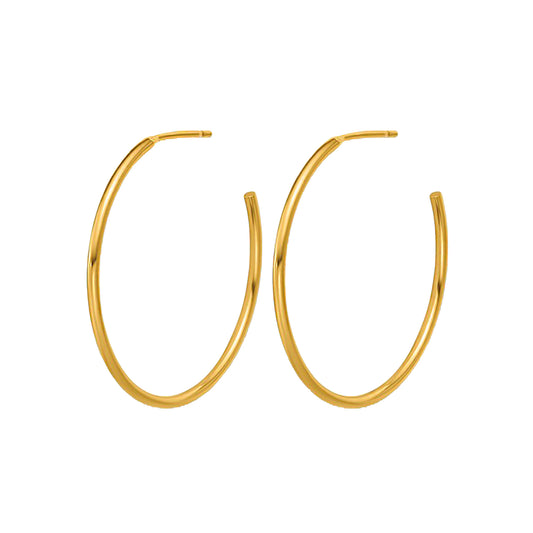 Gold Filled Medium (20mm) Posted Hoop Earrings