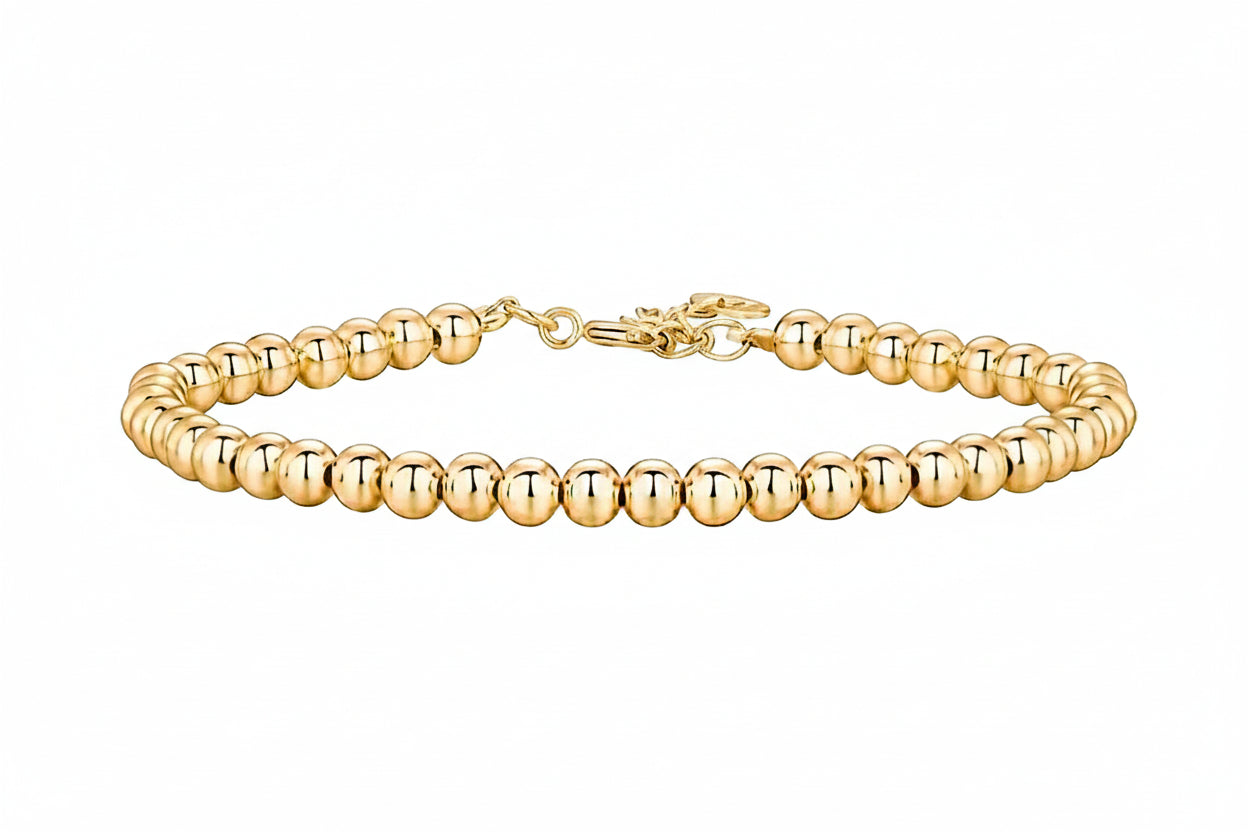 Gold Vermeil Beaded Bracelet