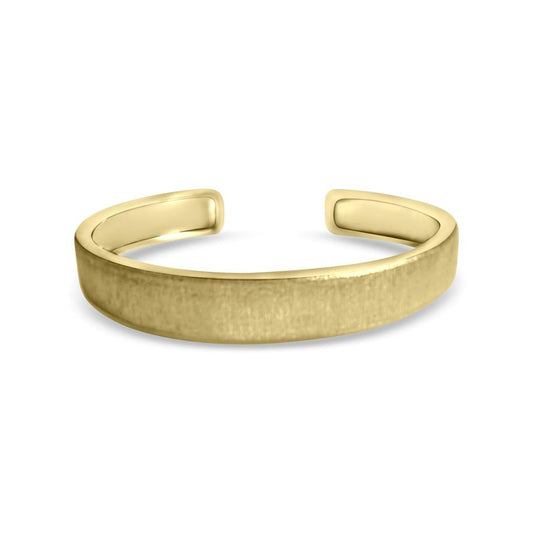 14K Vermeil Brushed Antique Bangle