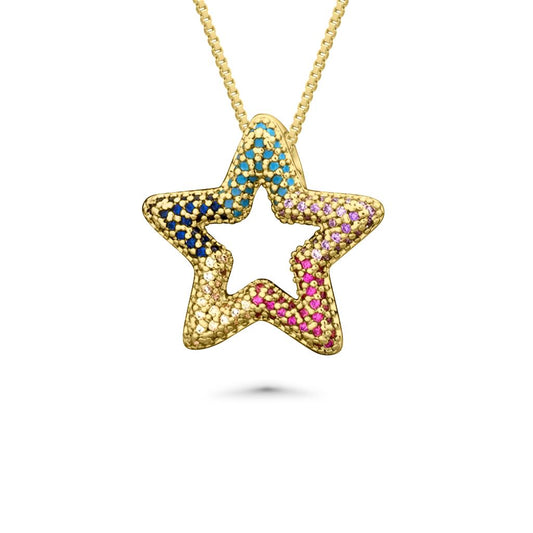 14K Vermeil Star Pendant Necklace