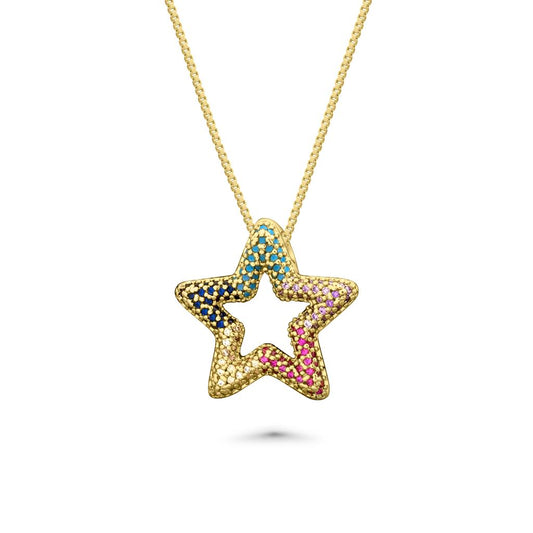 14K Vermeil Star Pendant Necklace