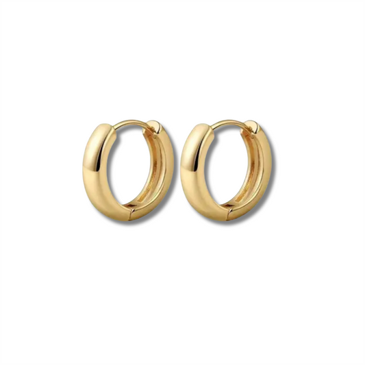14K Vermeil Chunky Hoop Earrings