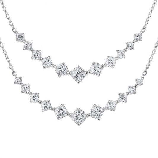 Sterling Silver Cascading Necklace