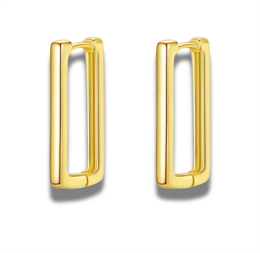 14K Vermeil Square Hoop Earrings