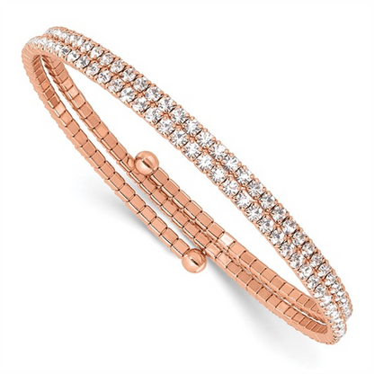 Rose Crystal Dana Wrap Bracelet