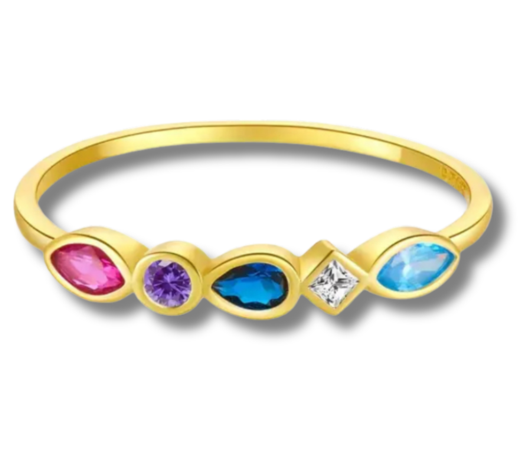 14K Vermeil Gem Pop Ring