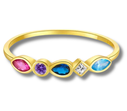 14K Vermeil Gem Pop Ring