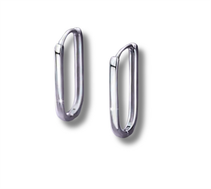 Sterling Silver Maya Droop Hoops
