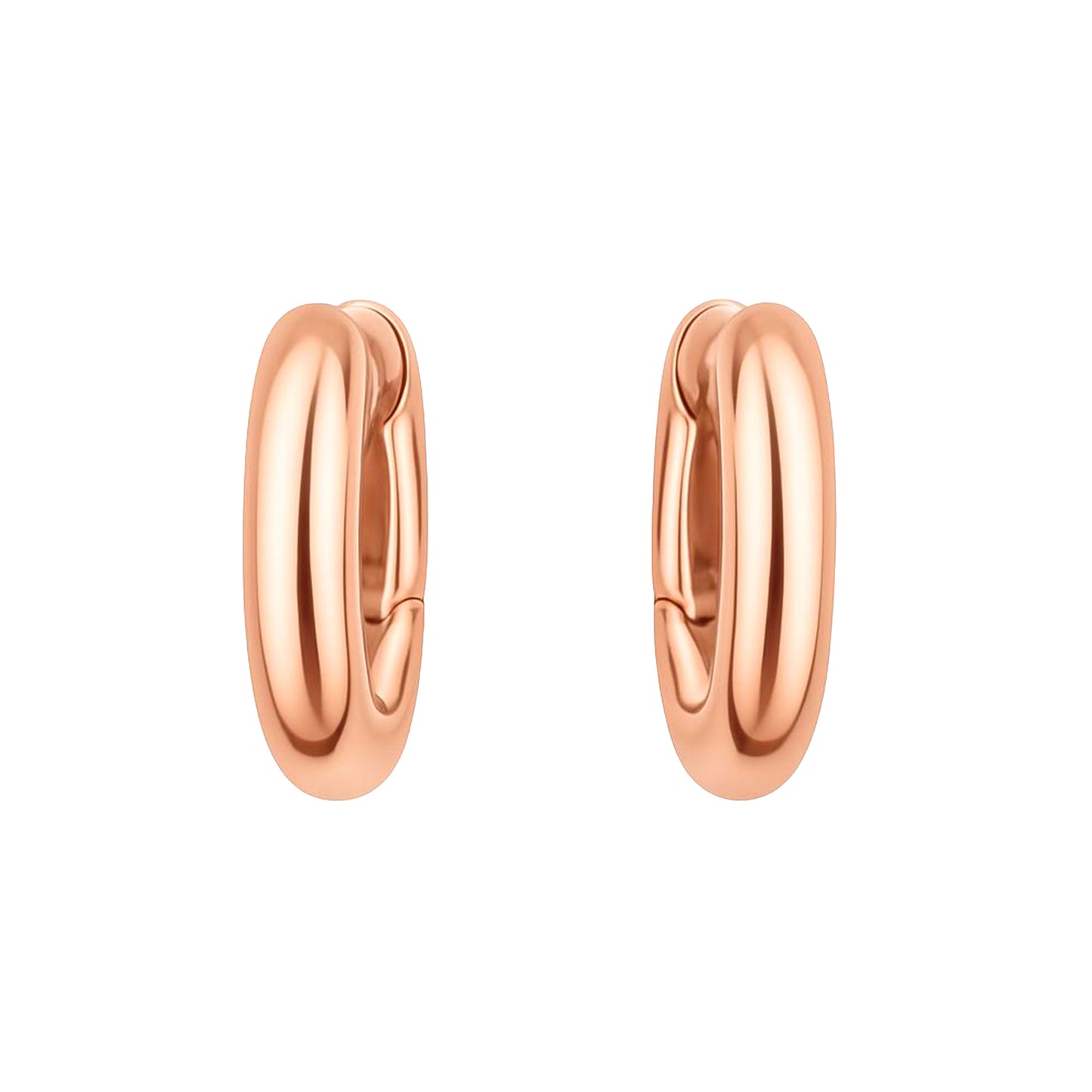 Rose Vermeil Huggie Hoop Earrings